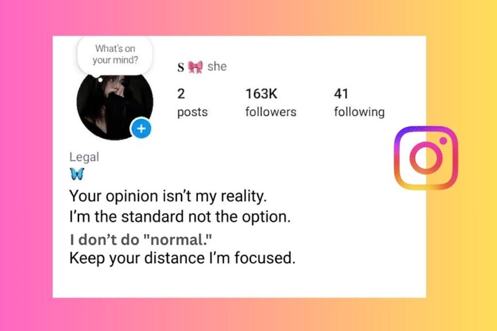 Attitude Bio for Instagram