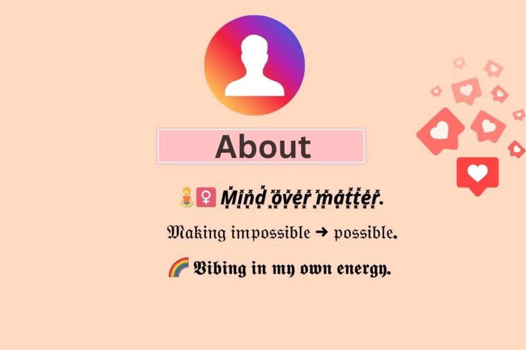 Instagram Bio For Boys Stylish Font