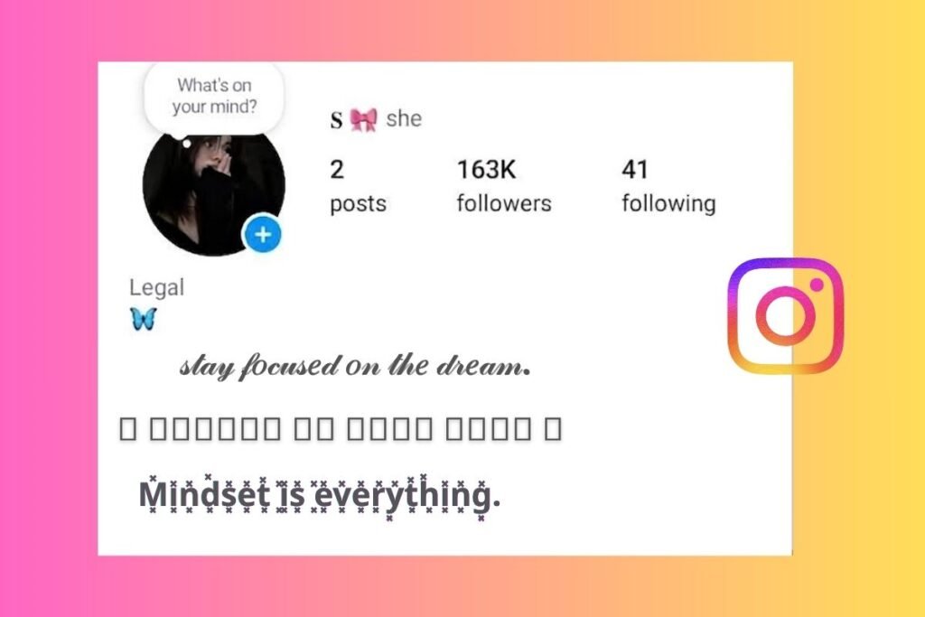 Instagram Bio for Boys Stylish Font