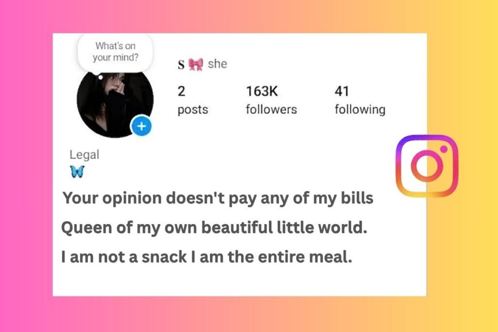 Instagram Bio for Girls Attitude