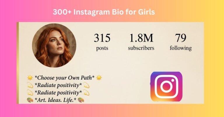 Instagram Bio for Girls