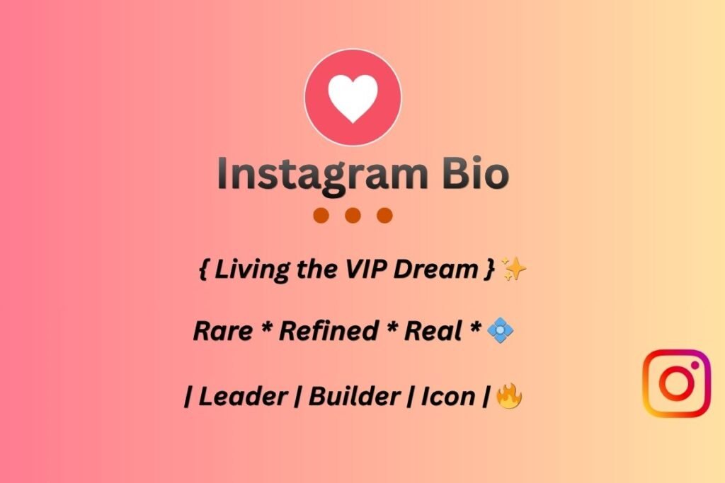 Instagram Vip Bio With Symbols