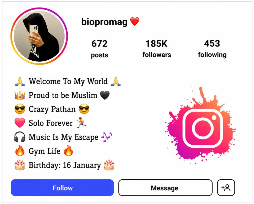 Muslim Instagram Bio For Boy