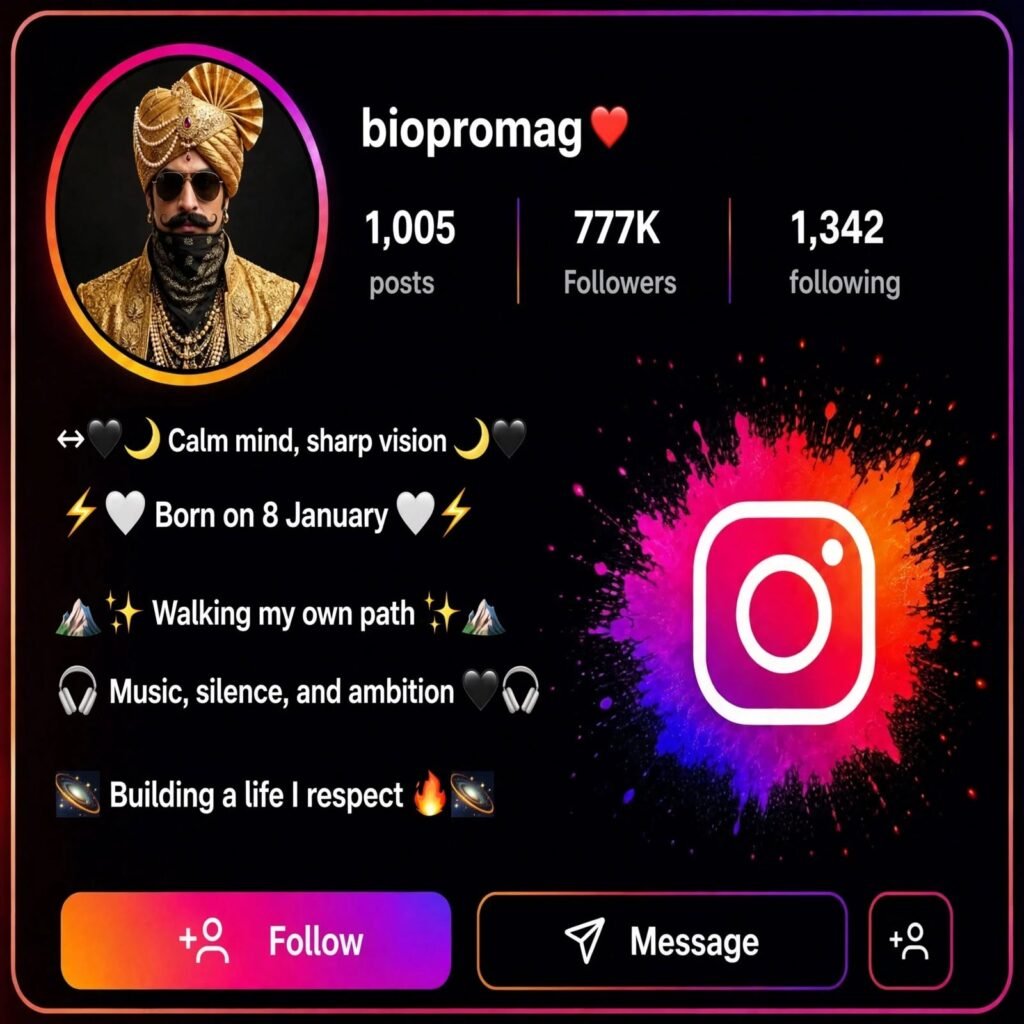 Aesthetic Bio for Instagram for Boys