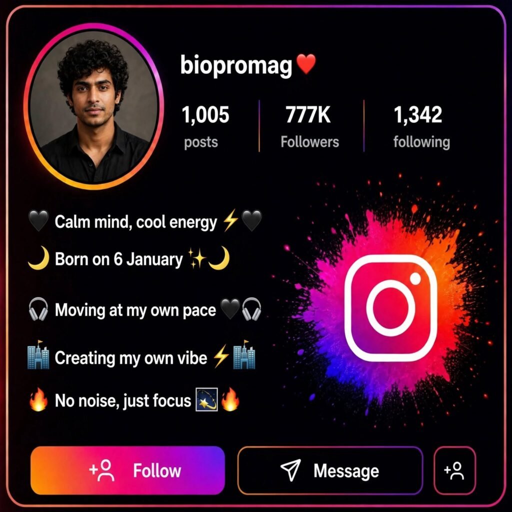 Cool Aesthetic Bio for Instagram