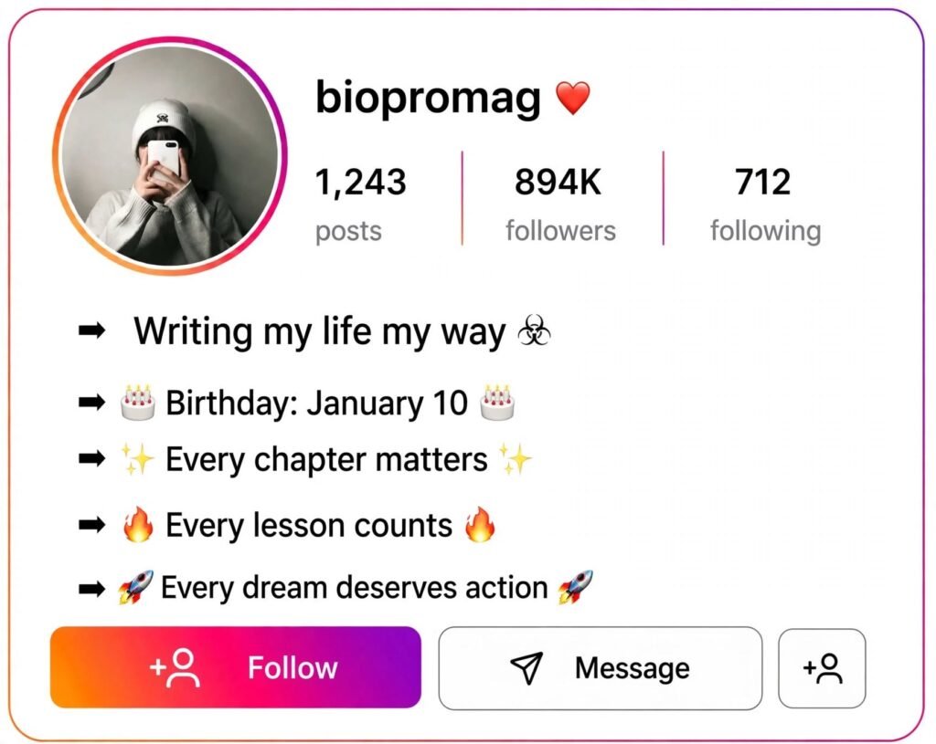 Cool Bio Text for Instagram