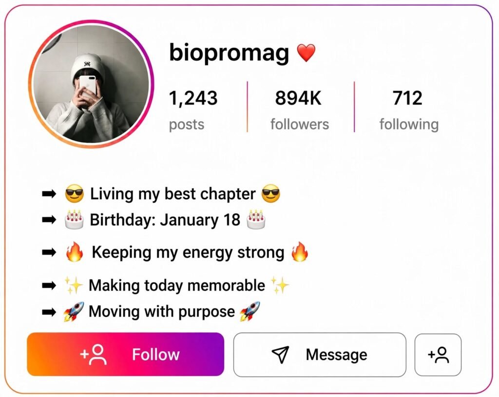 Cool Instagram Status Bio