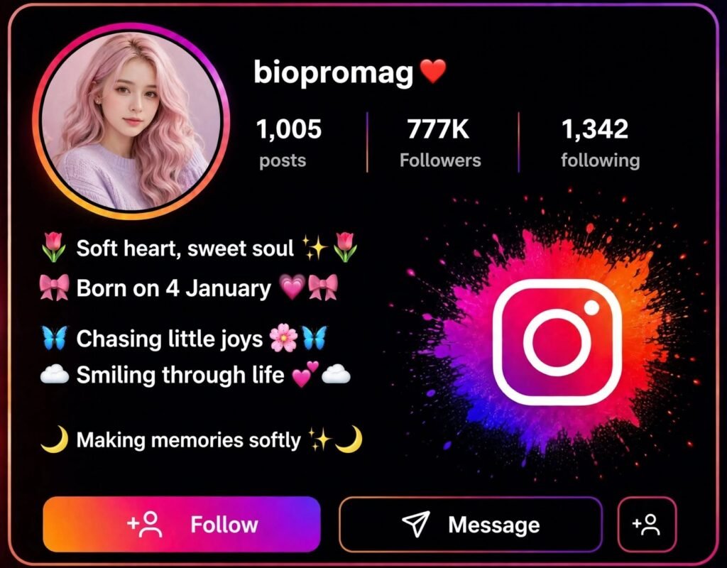 Cute Aesthetic Bio for Instagram