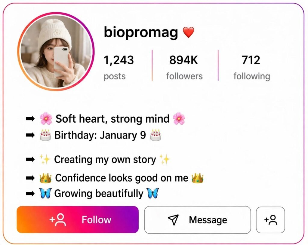 Instagram Cool Bio for Girls