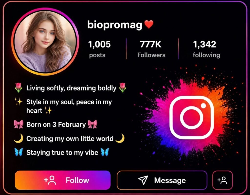 Stylish Aesthetic Bio for Instagram