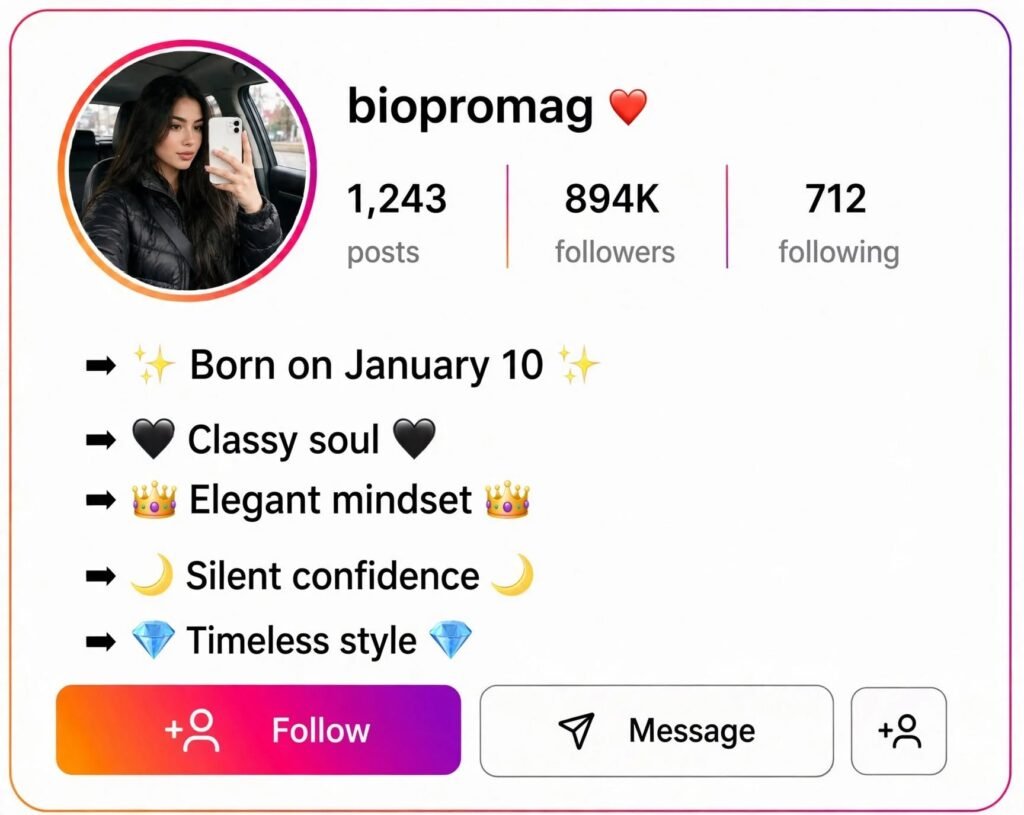 Stylish Instagram Bios with Emojis