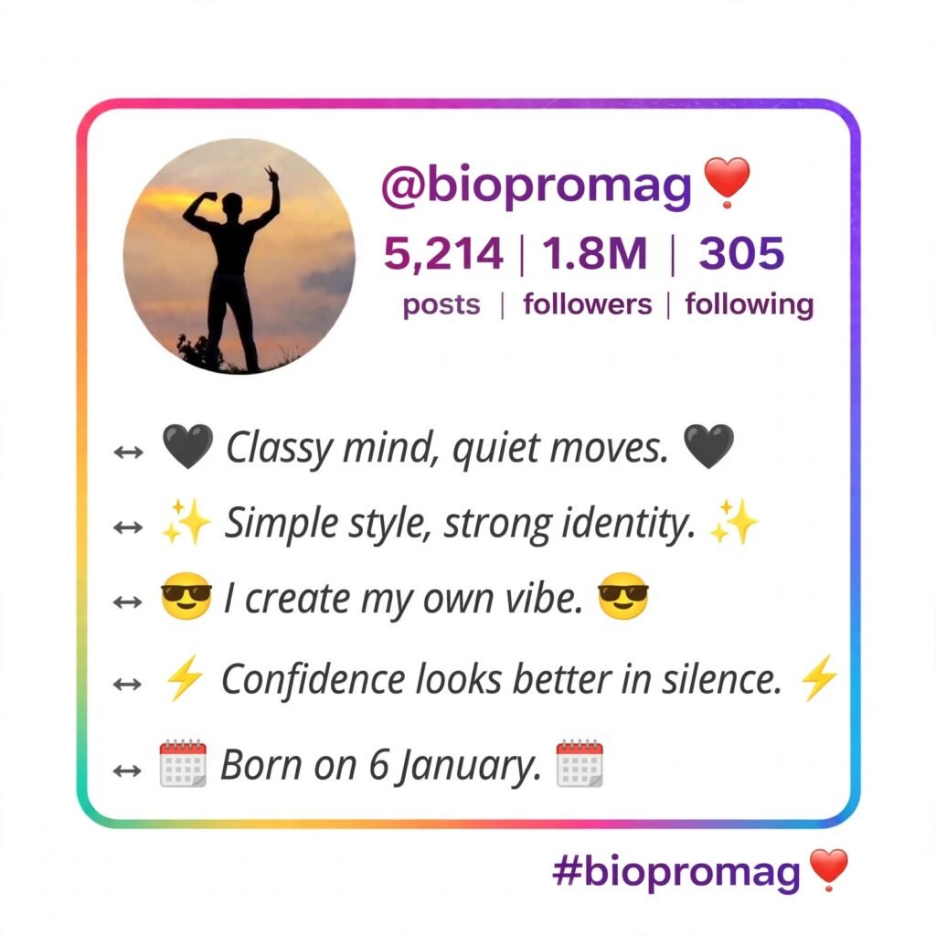 Stylish Sigma Bio for Instagram