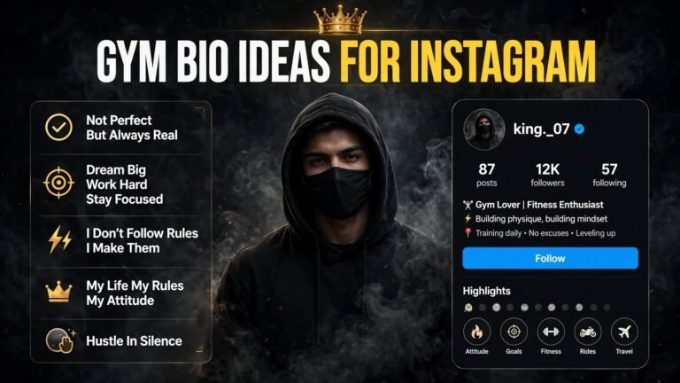 Gym Bio Ideas for Instagram