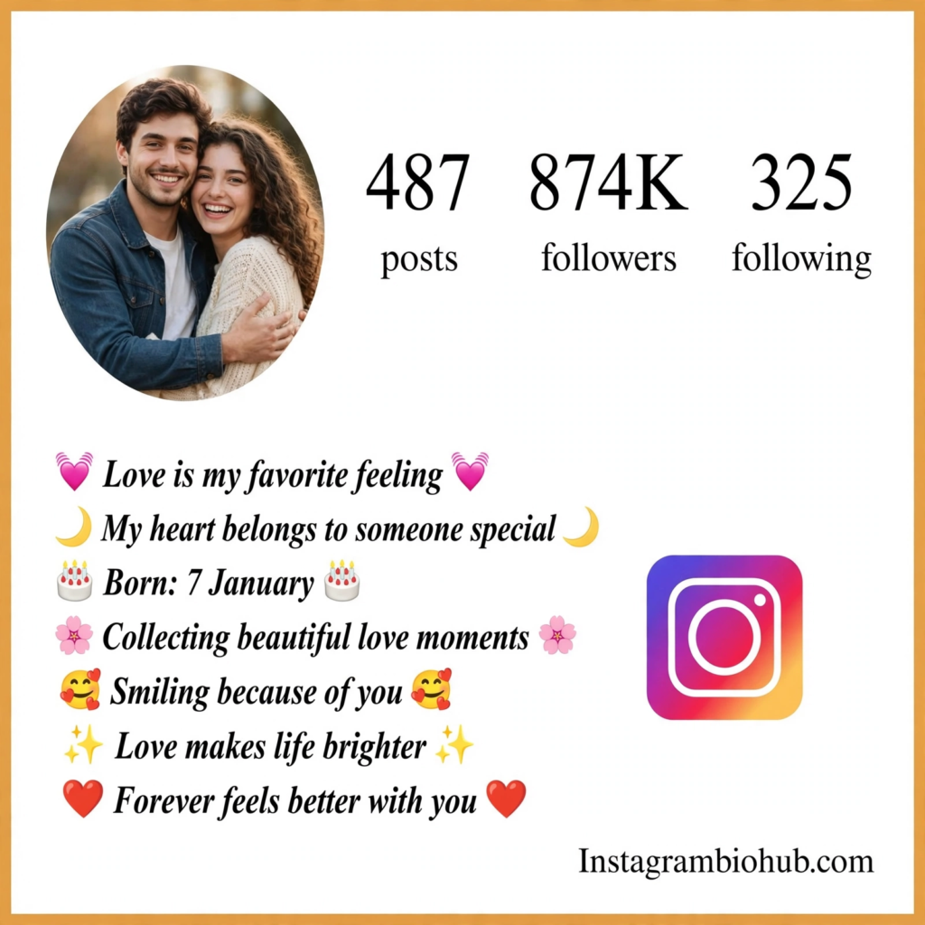  Romantic Instagram Bio with Emojis  