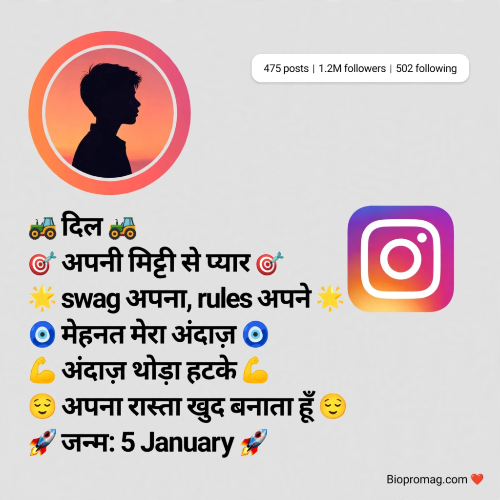 Desi Swag Bio for Instagram