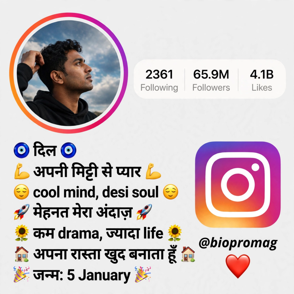 Cool Desi Bio for Instagram