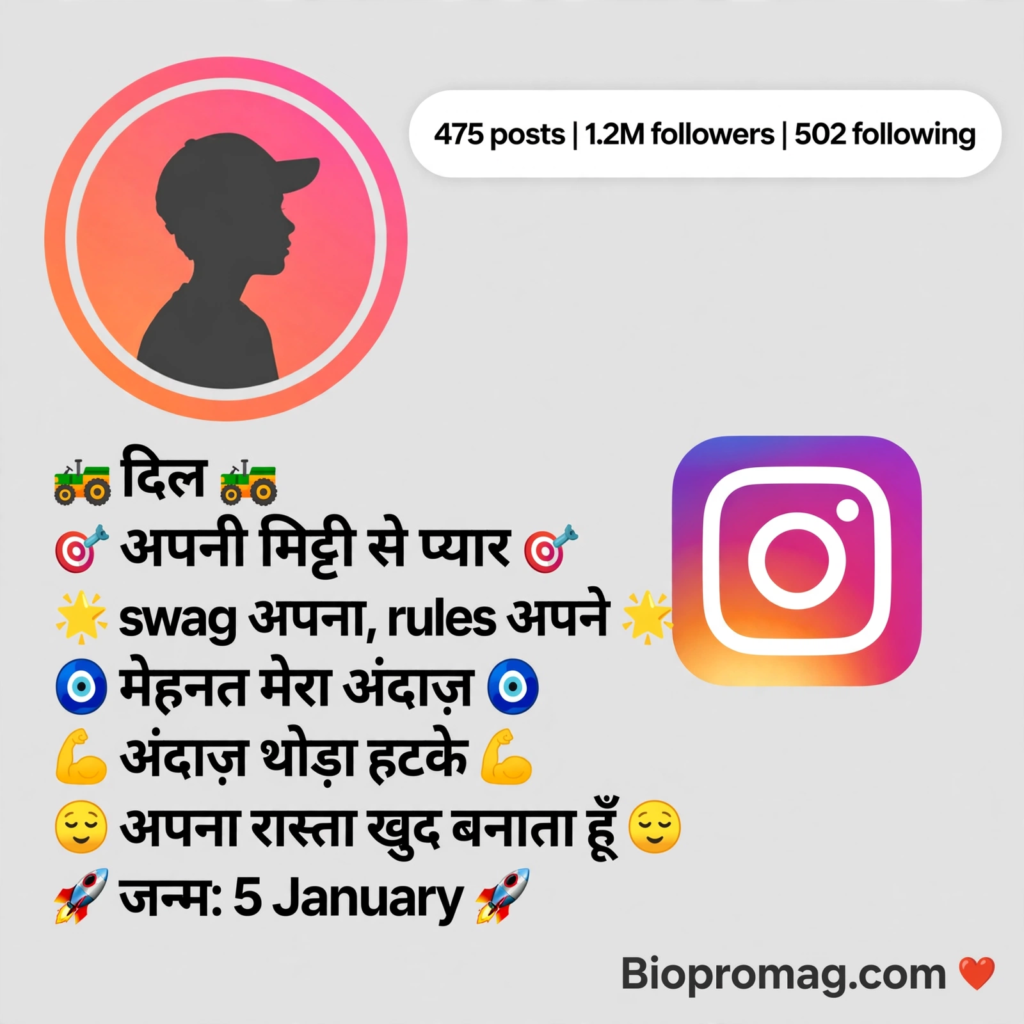 Desi Instagram Bio with Emojis