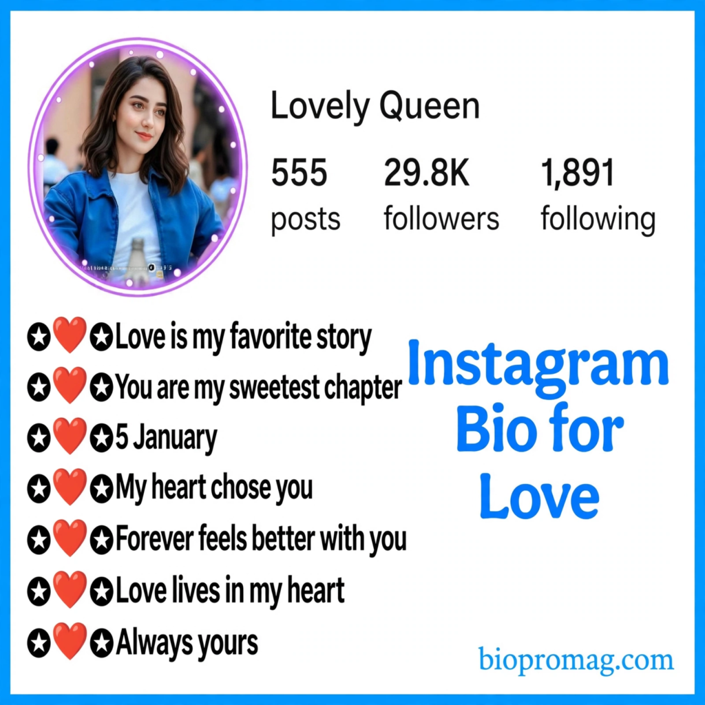 Love Bio for Instagram in English