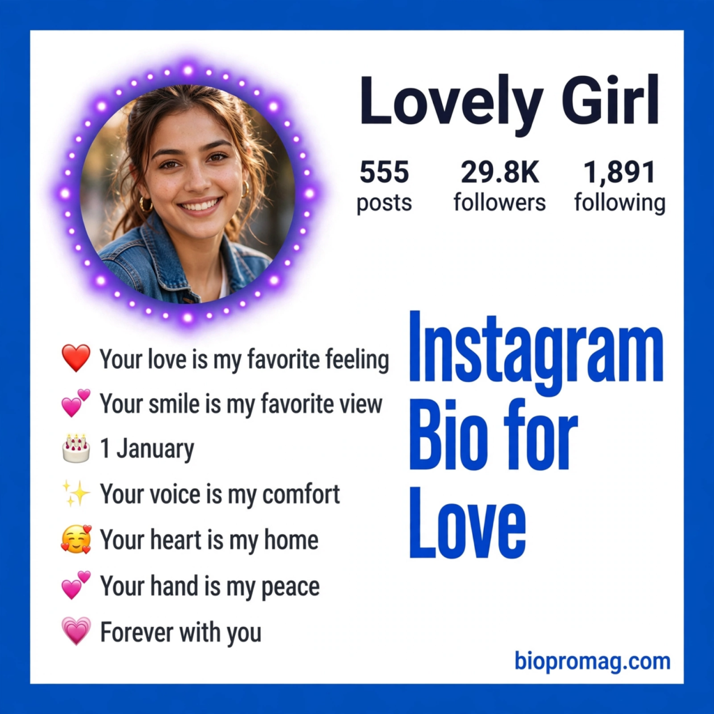 Romantic Bio for Instagram