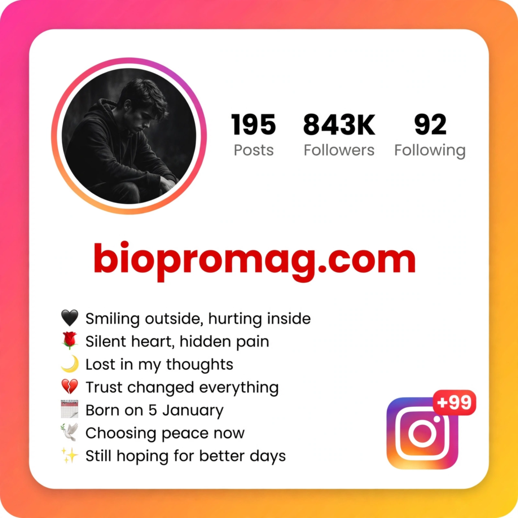 Best Sad Bio for Instagram