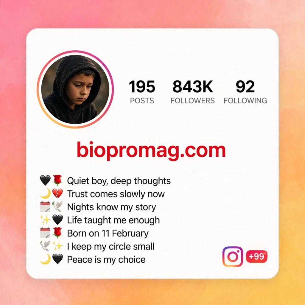 Sad Instagram Bio for Boys
