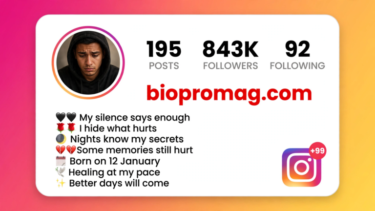 Sad Bio for Instagram