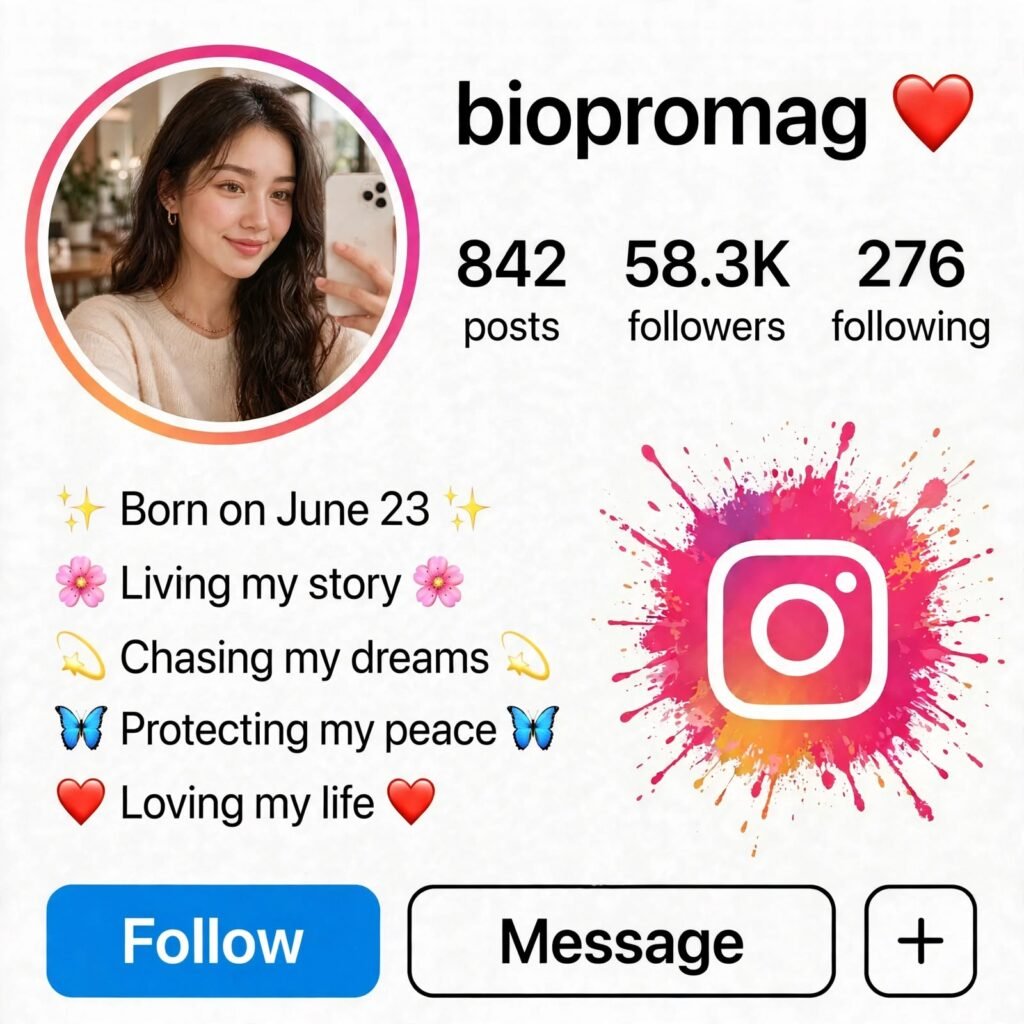 insta bio lines in english