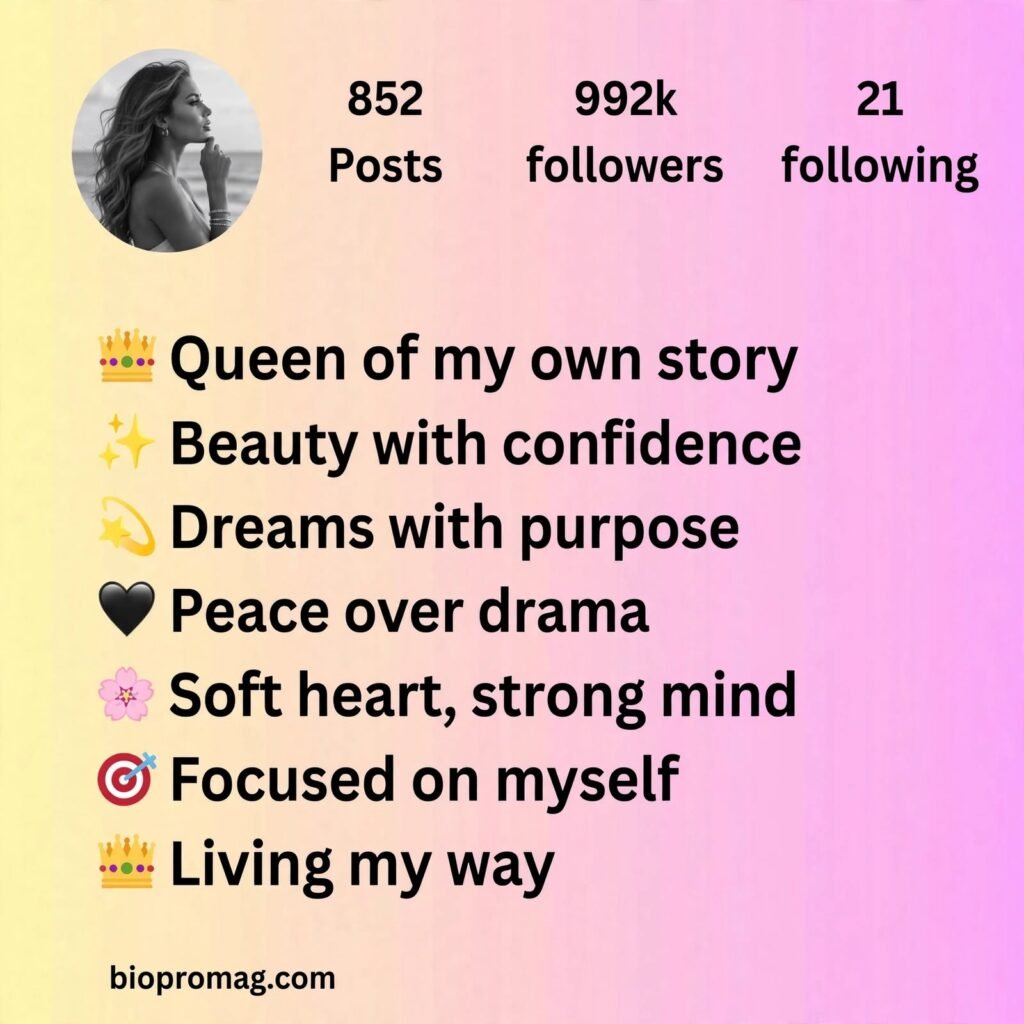 instagram vip bio for girls
