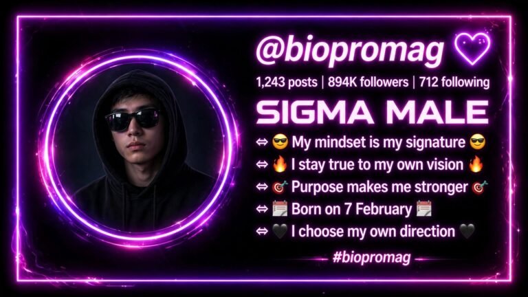 Sigma Bio for Instagram