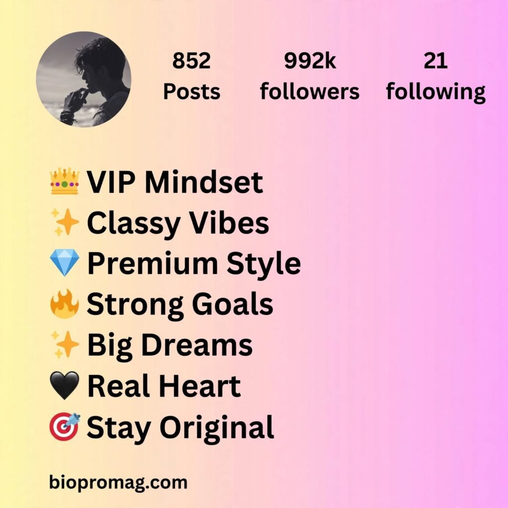 vip bio for instagram copy and paste