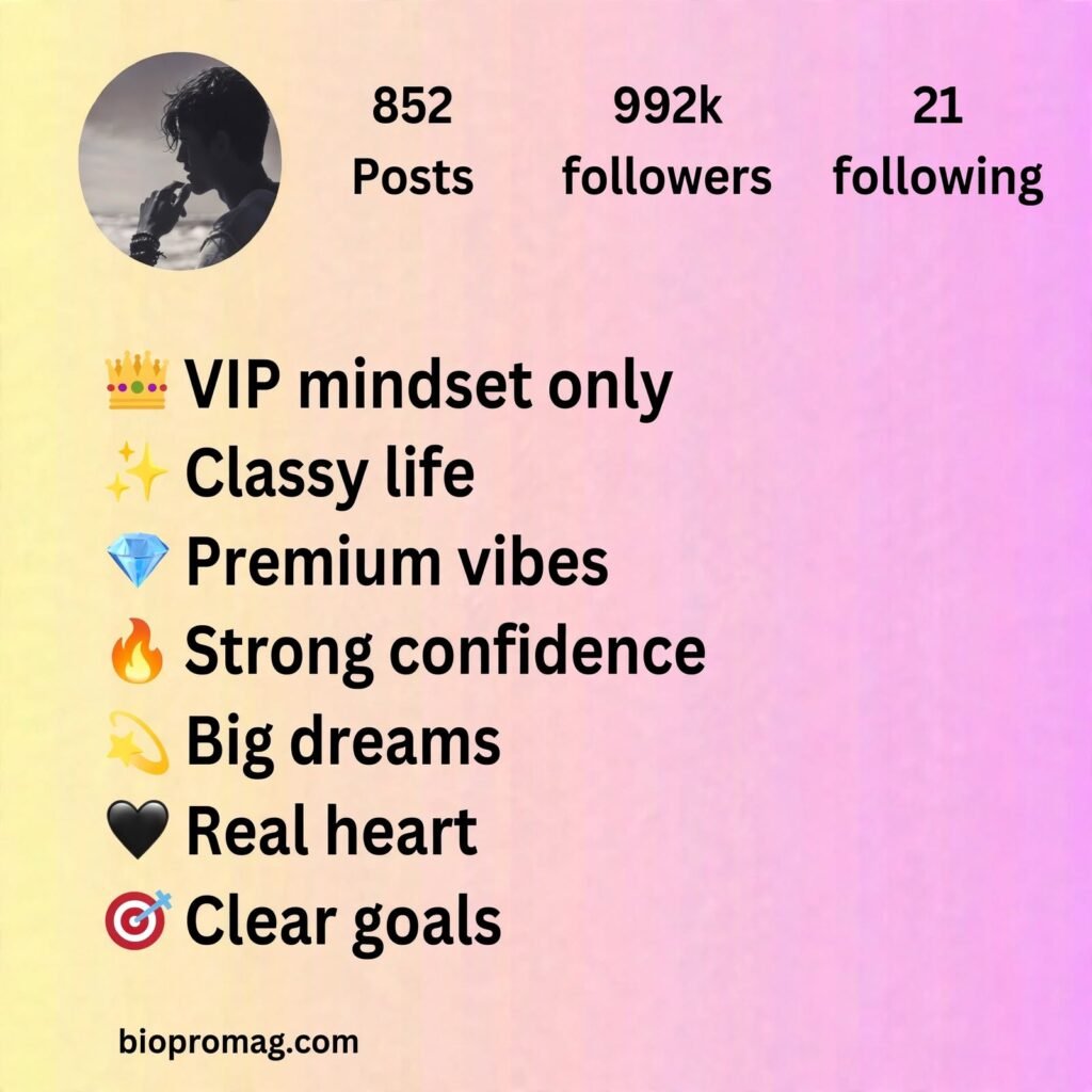 vip instagram bio