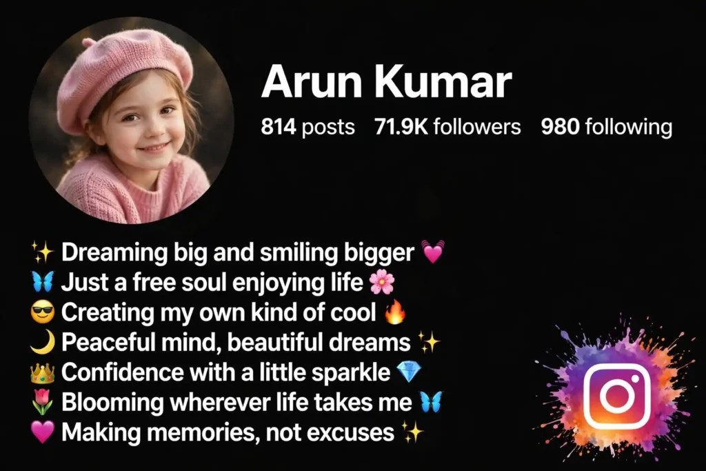 One-Line Emoji Bio for Instagram