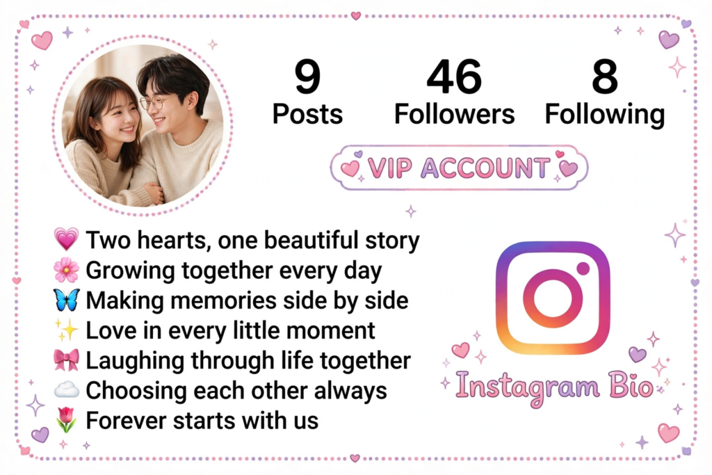 Cute Instagram Bio for Couples