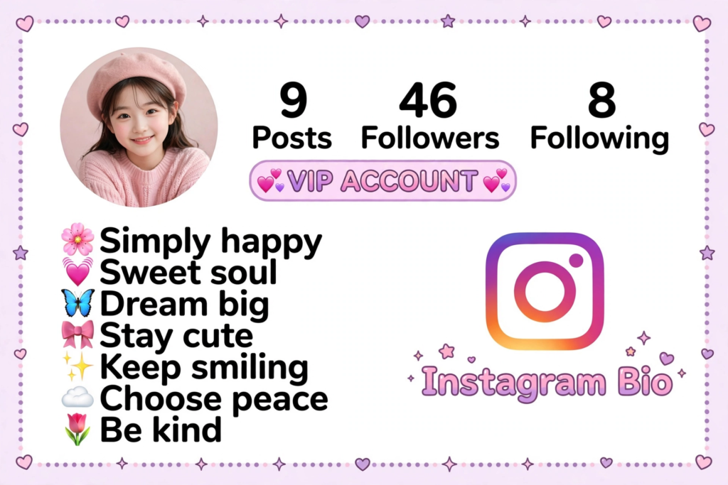Cute Short Bio for Instagram