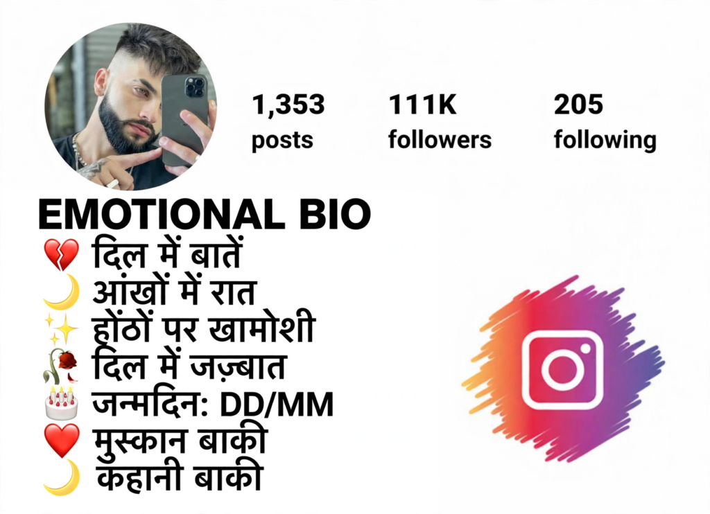Emotional Hindi Shayari for Instagram Bio