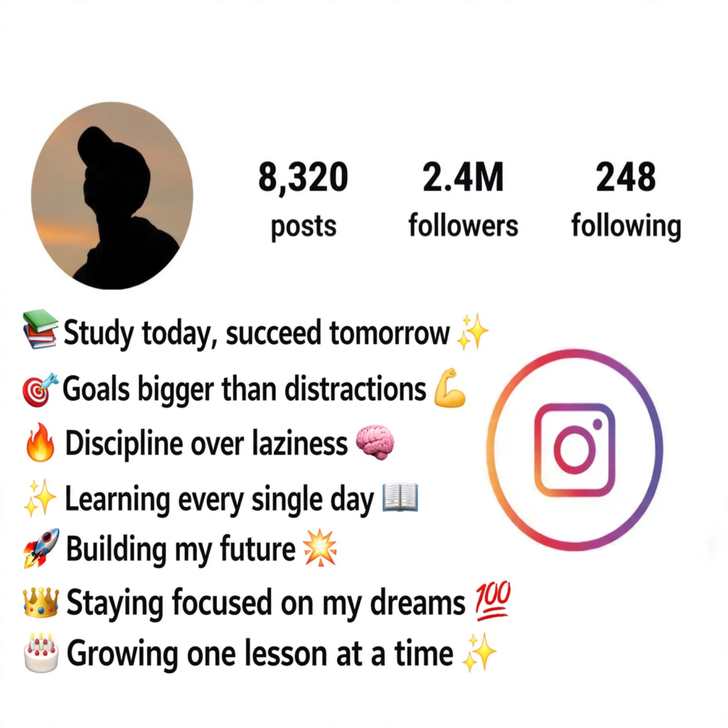 Motivational Bio for Instagram for Students