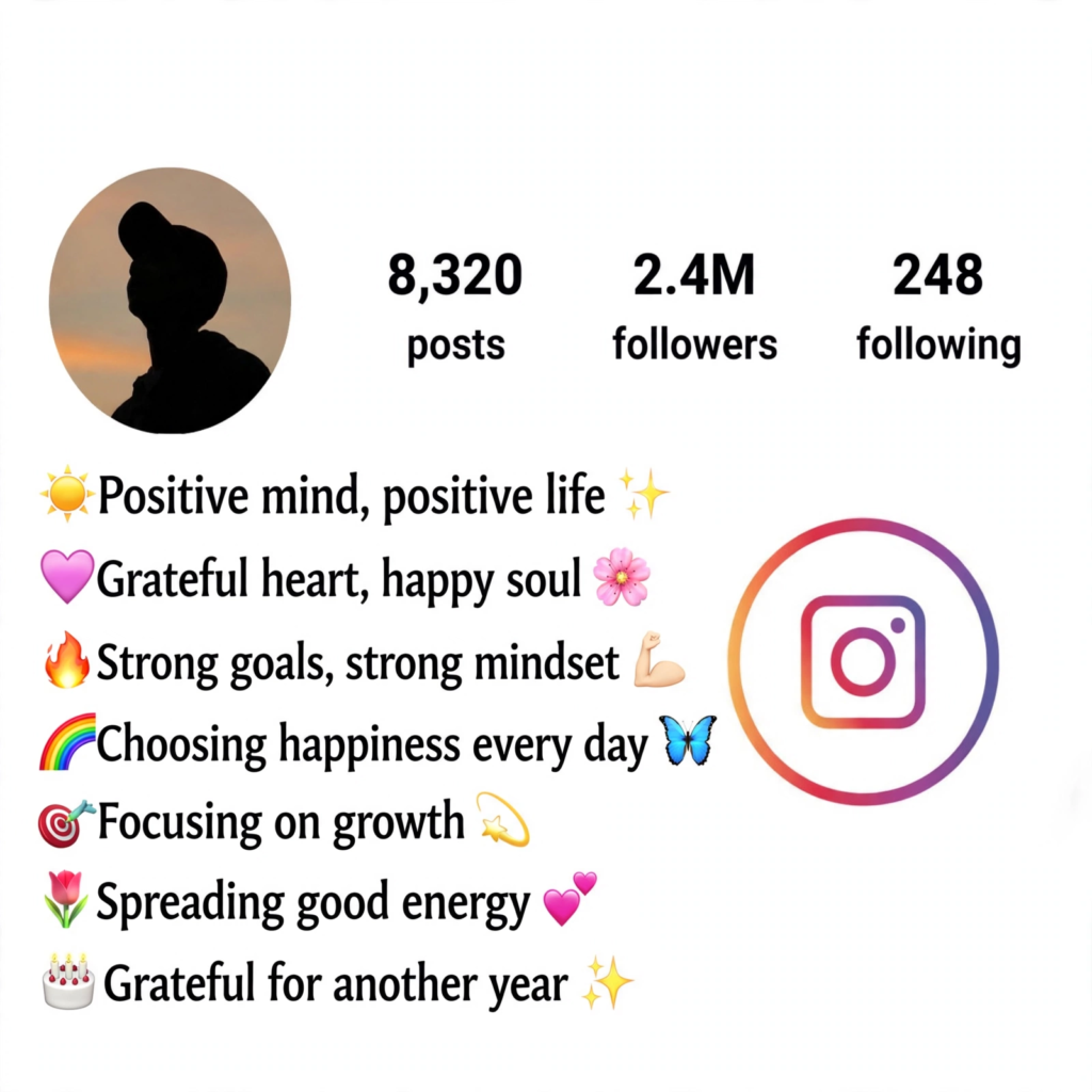 Positive Motivational Bio for Instagram