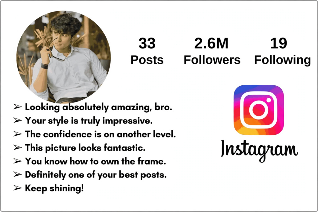 English Instagram Comments for Boys