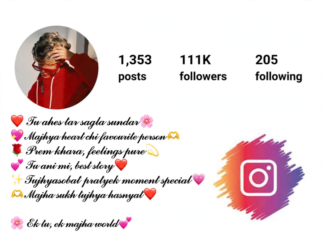 Love Marathi Bio for Instagram