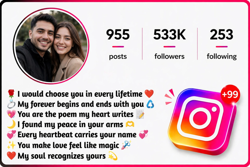 Romantic Instagram Bio for Couples