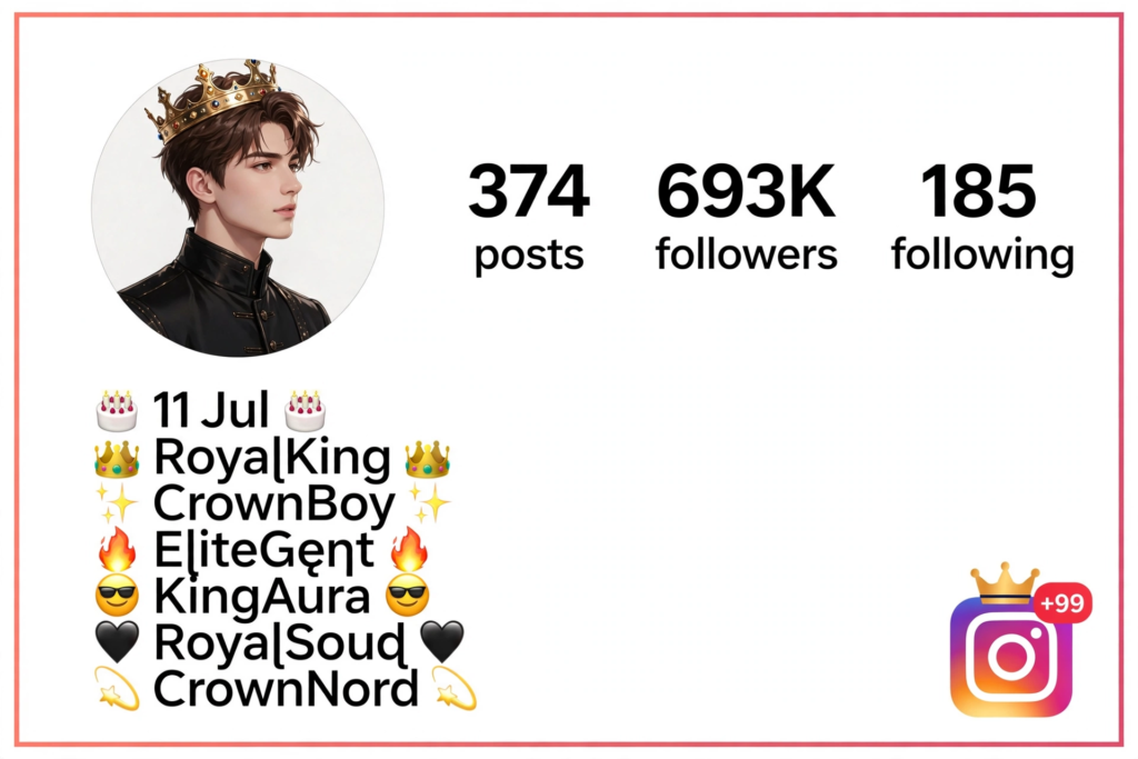Royal Instagram Usernames for Boys