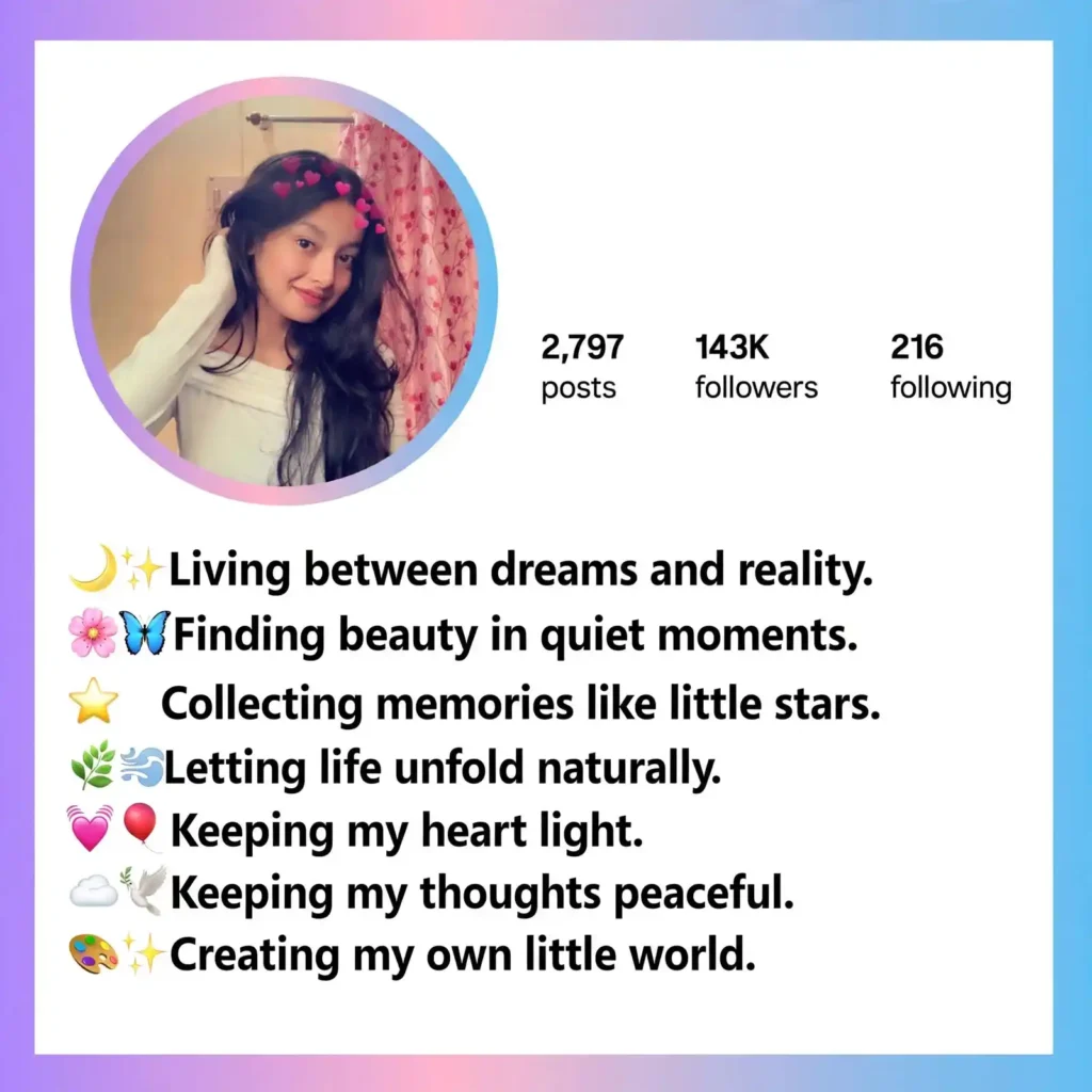 Aesthetic Simple Bio for Instagram