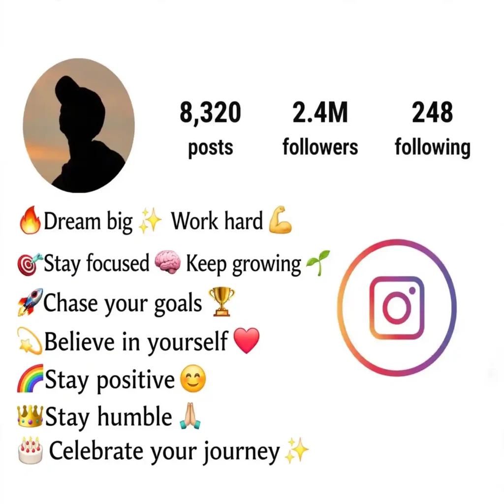 Motivational Bio for Instagram with Emojis