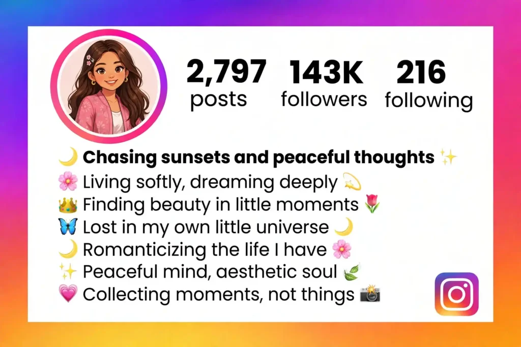 One-Word Aesthetic Bio for Instagram