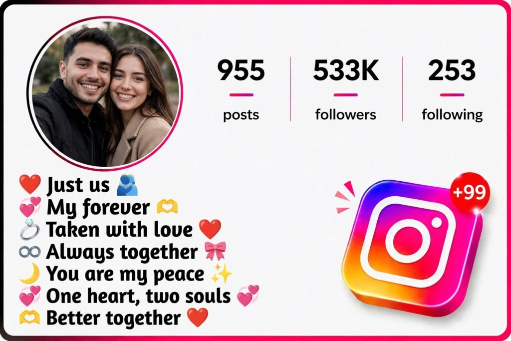 Short Instagram Bio for Couples