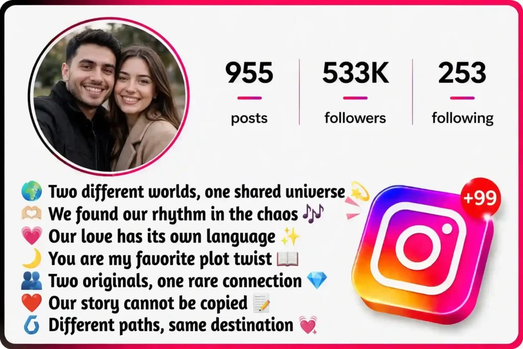 Unique Instagram Bio for Couples