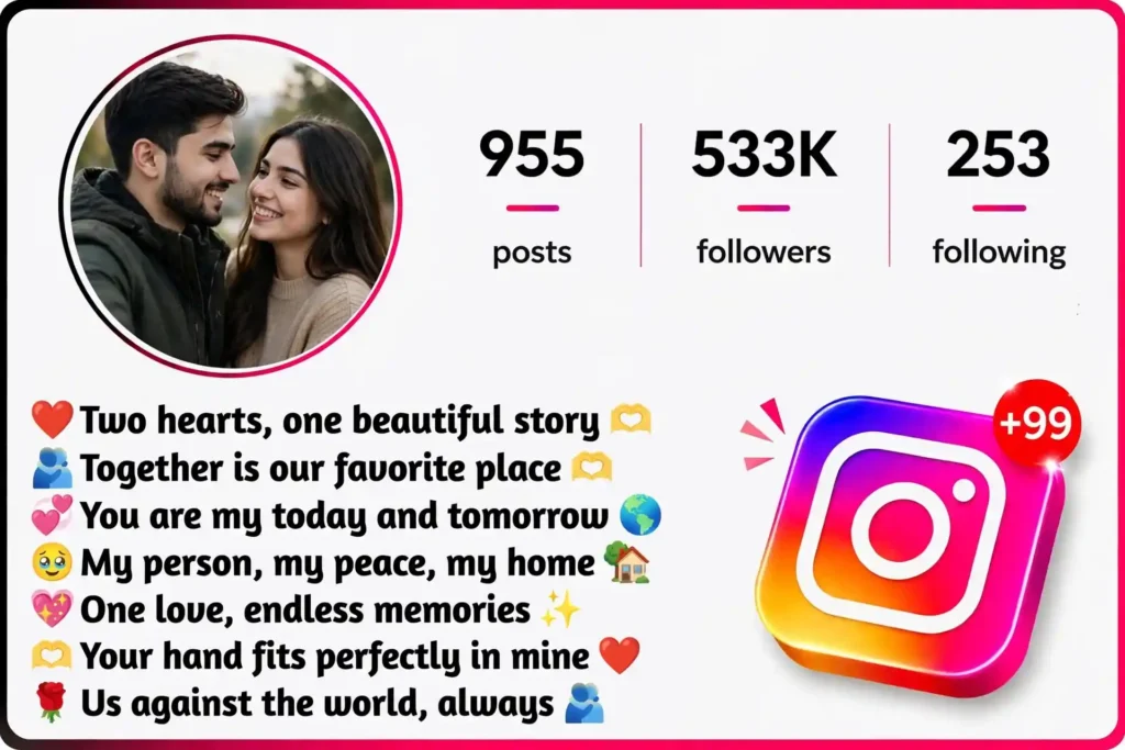 Cute Instagram Bio for Couples